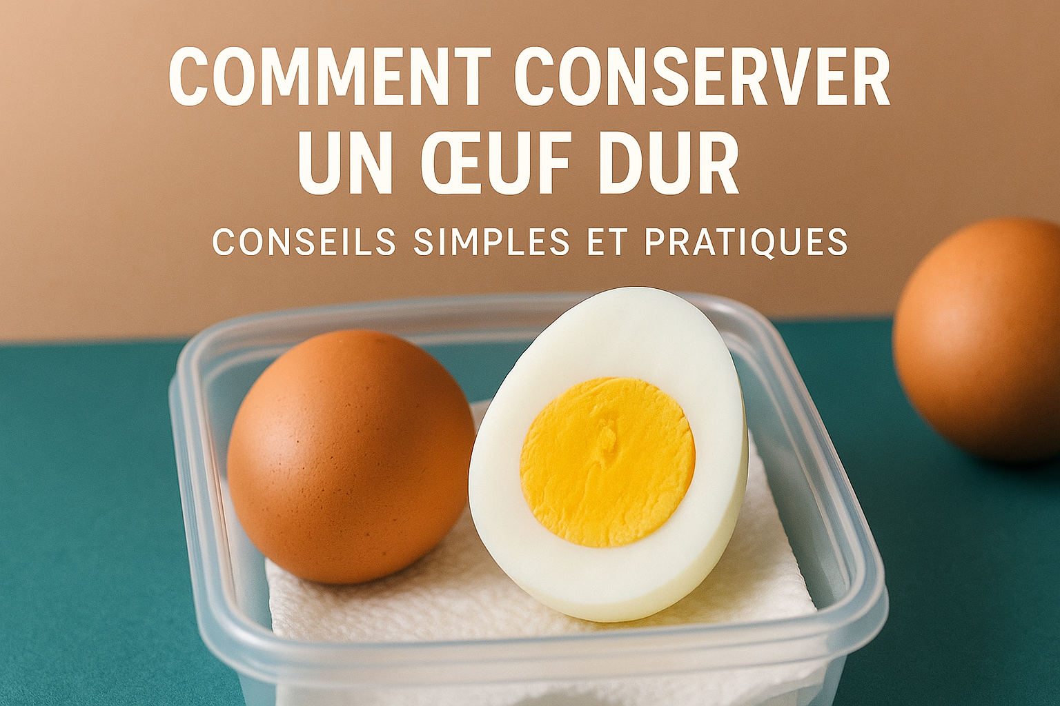 présentation comment conserver oeuf dur