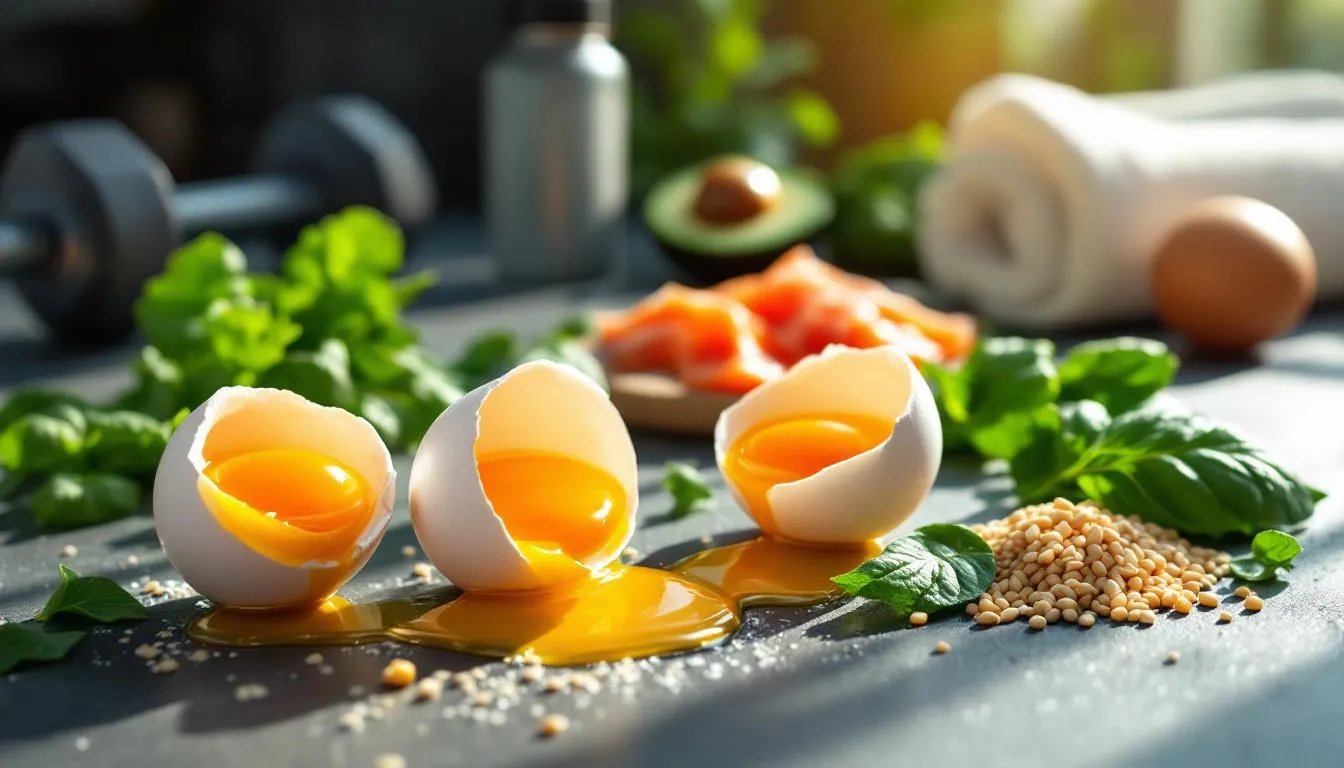 oeufs sources de vitamines musculation représentation