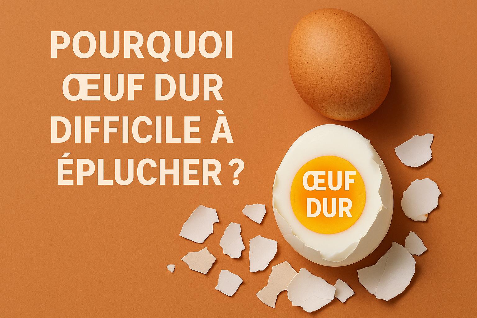 présentation pourquoi oeuf dur difficile à éplucher