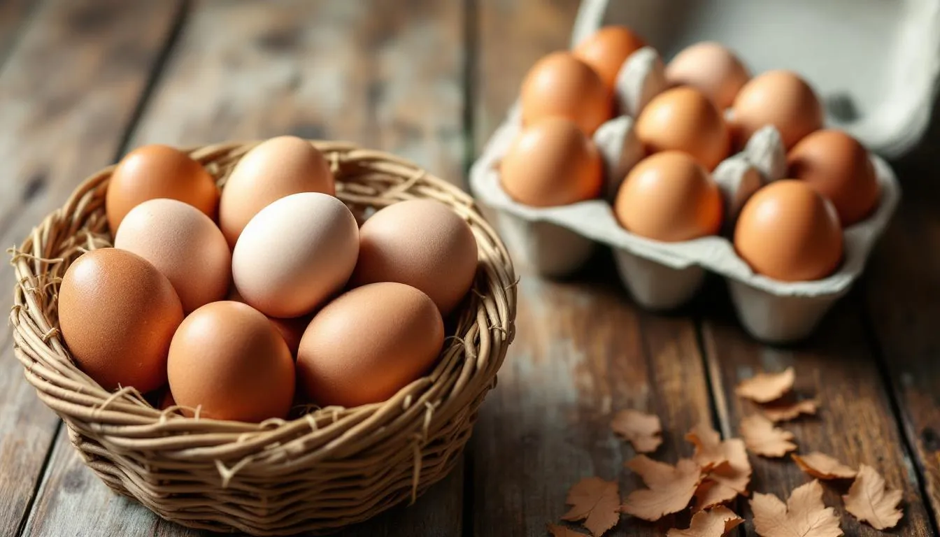 Représenatation de oeuf bio VS oeuf classique