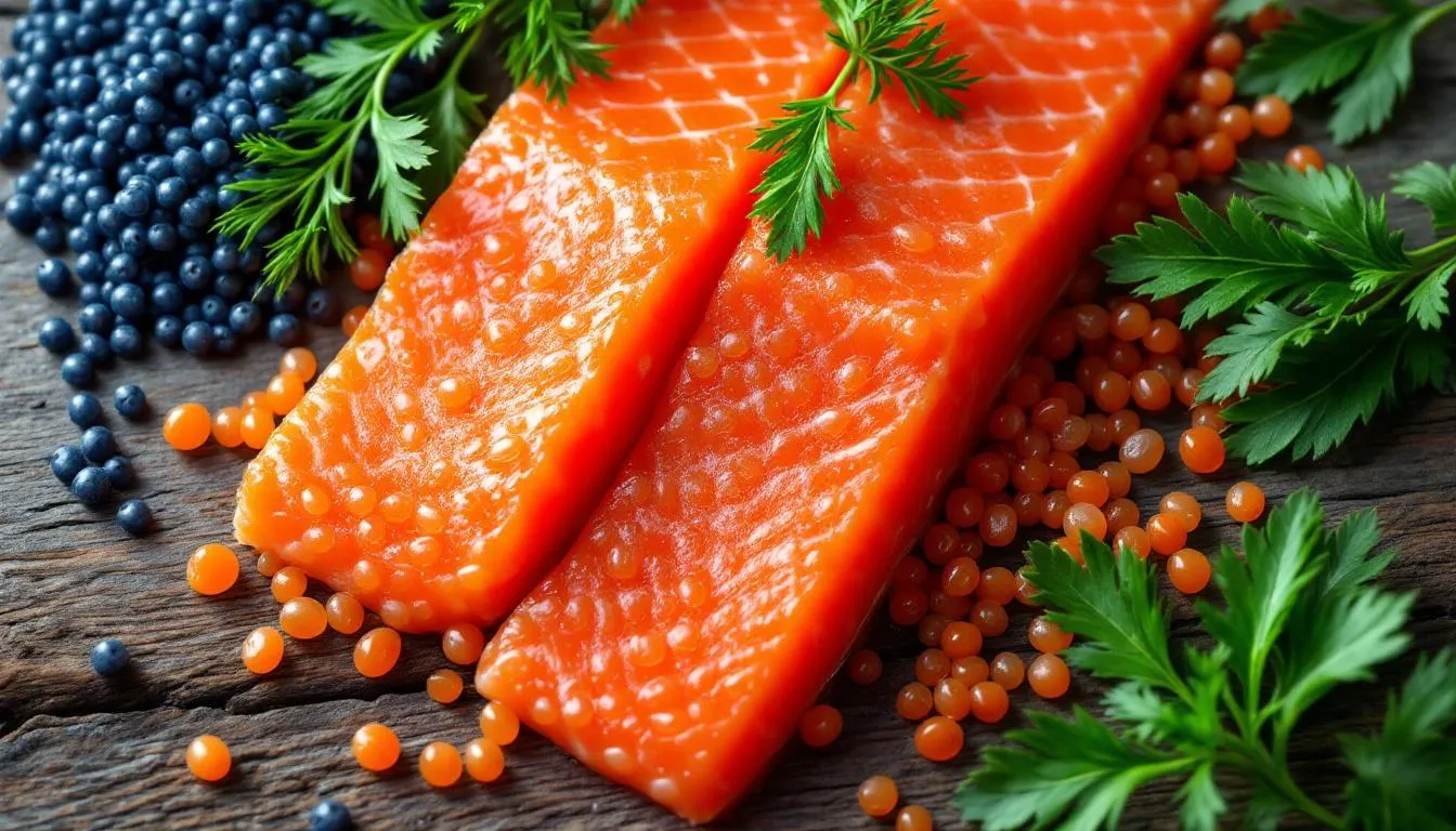 Représenatation de oeufs de poisson bienfaits sportifs