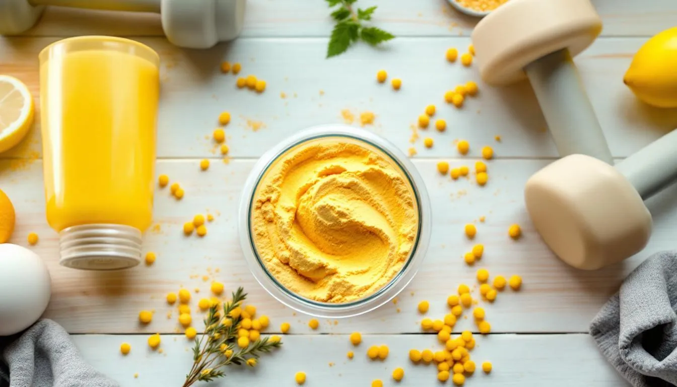 Représenatation de oeufs en poudre utilisation musculation