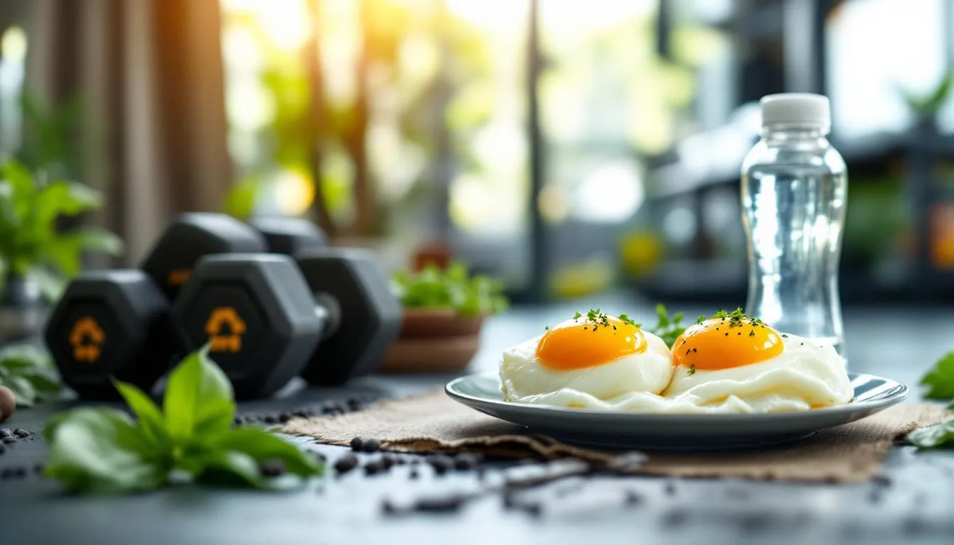 Représenatation de oeufs et crossfit performance et énergie