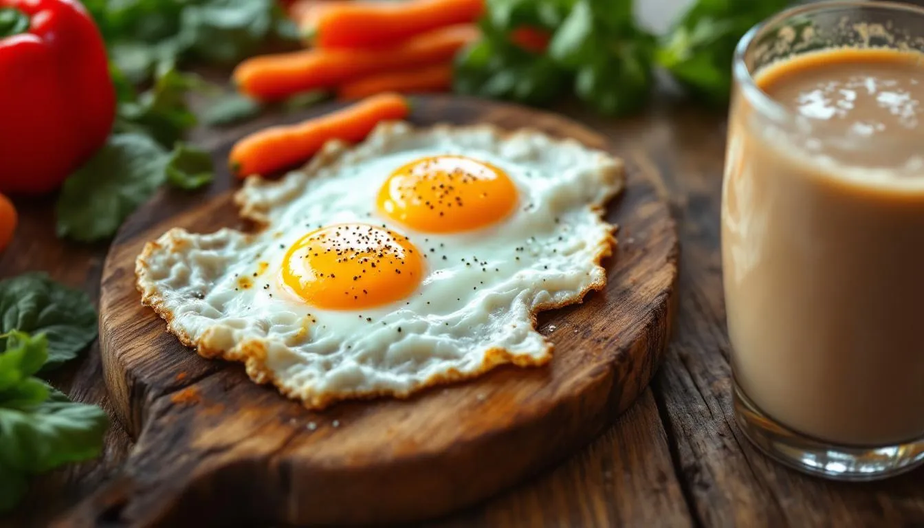 Représenatation de oeufs et jeûne intermittent musculation