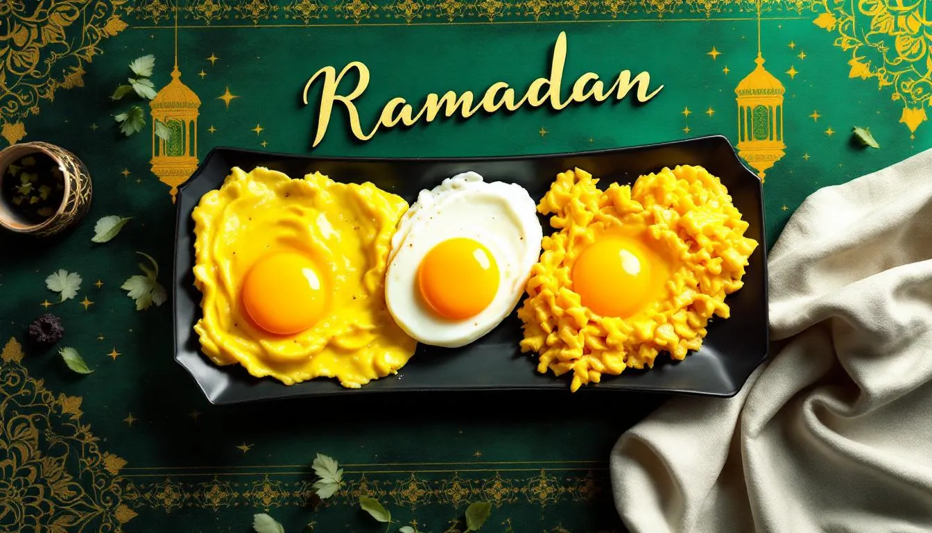 Représenatation de oeufs pendant le ramadan musculation adapter l'alimentation
