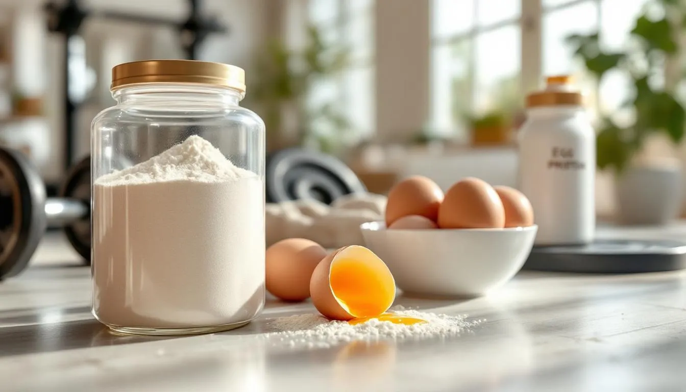 Représenatation de albumine oeuf musculation