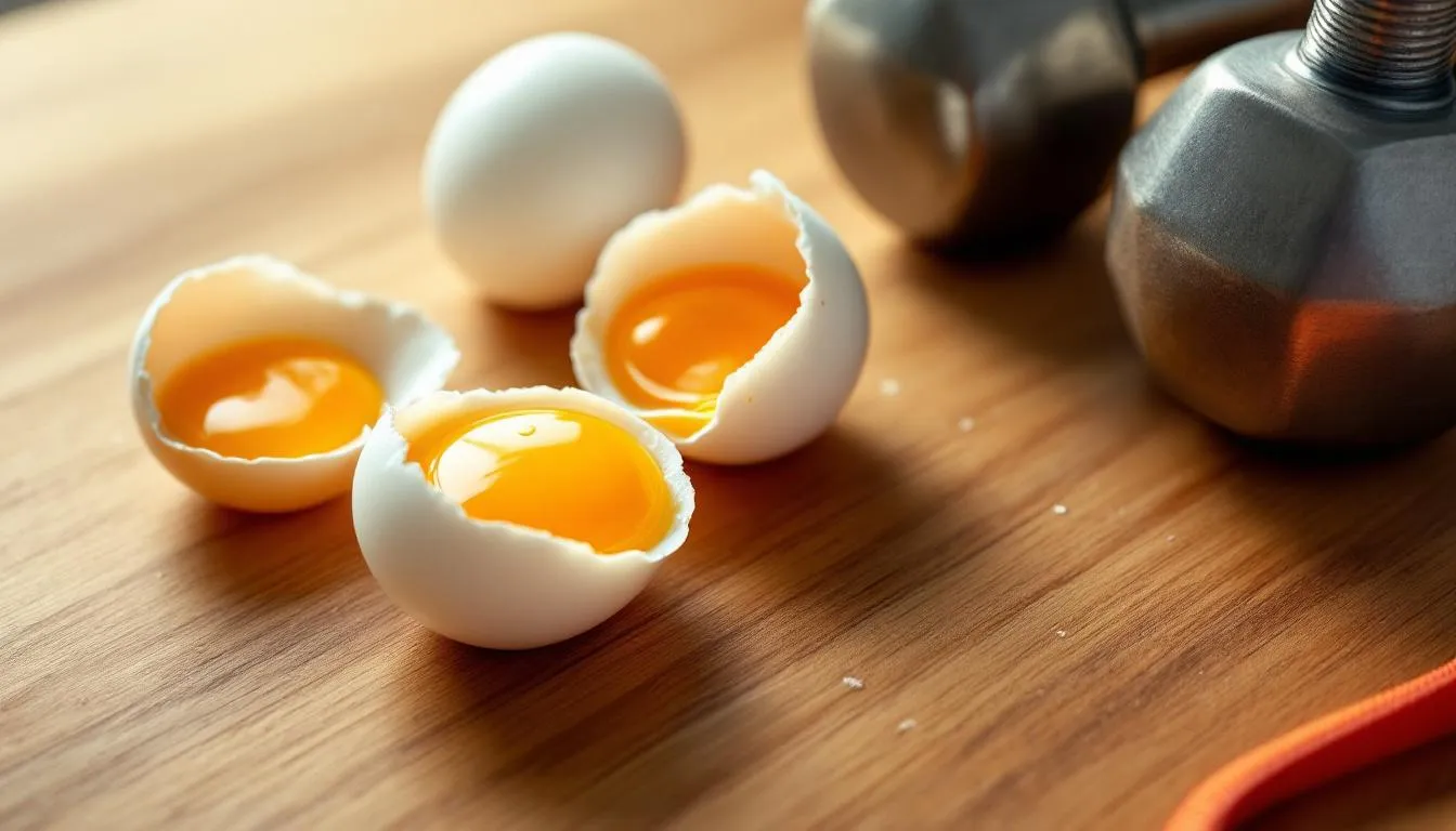 Représenatation de oeufs crus musculation danger ou avantage
