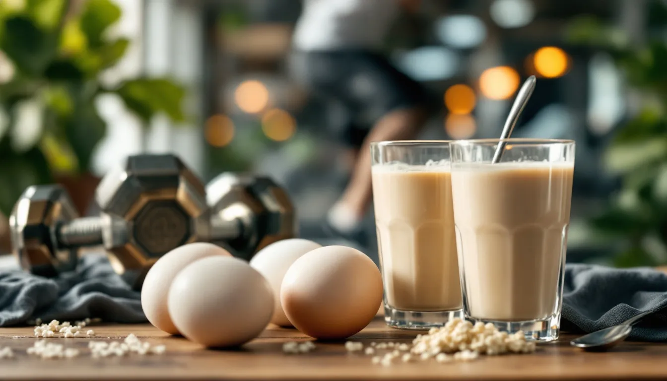 Représenatation de oeufs et musculation après 50 ans