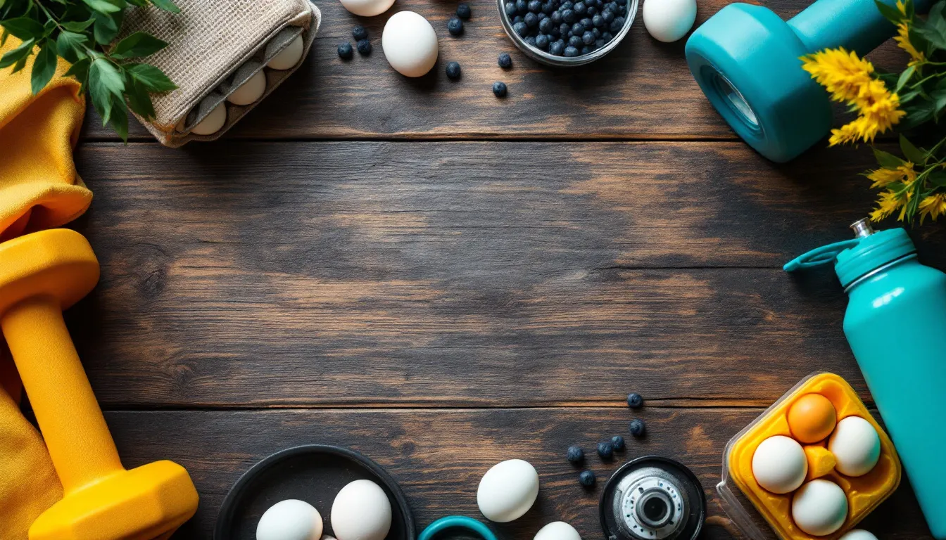 Représenatation de oeufs et musculation budget faible