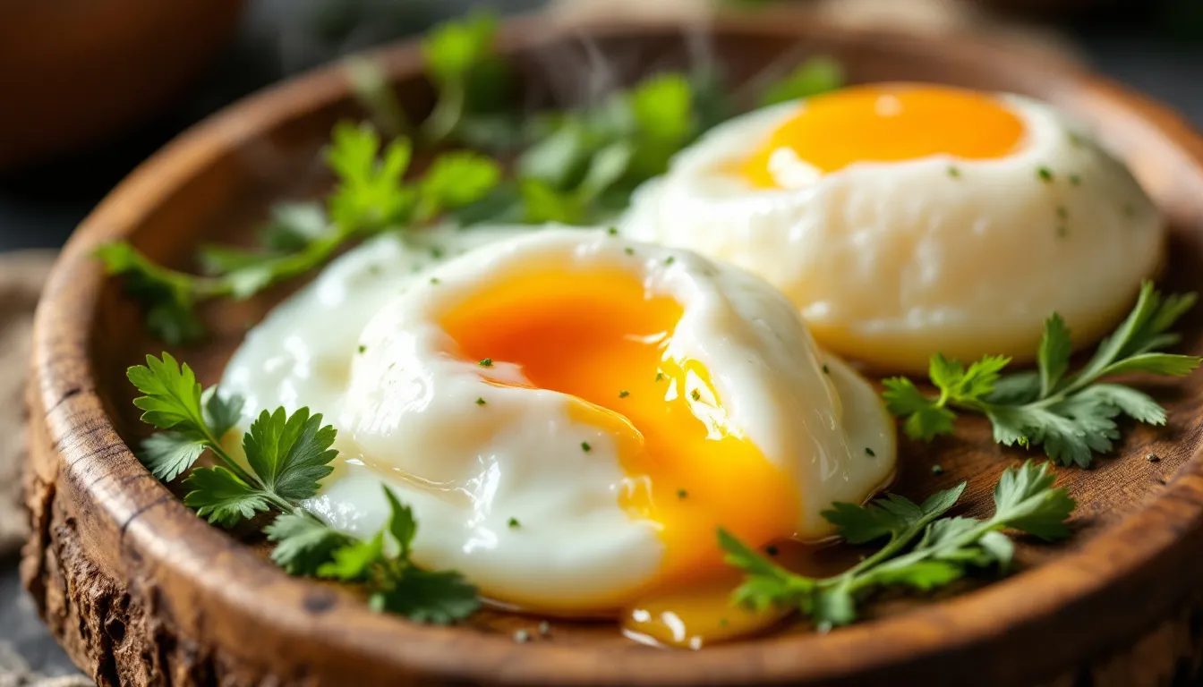 Représenatation de oeufs pochés protéine musculation
