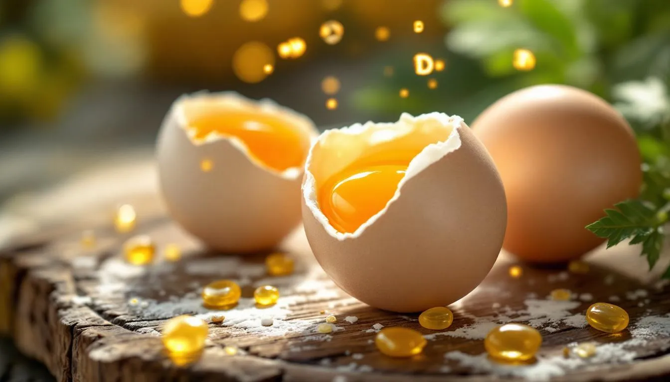 Représenatation de oeufs source de vitamine d musculation