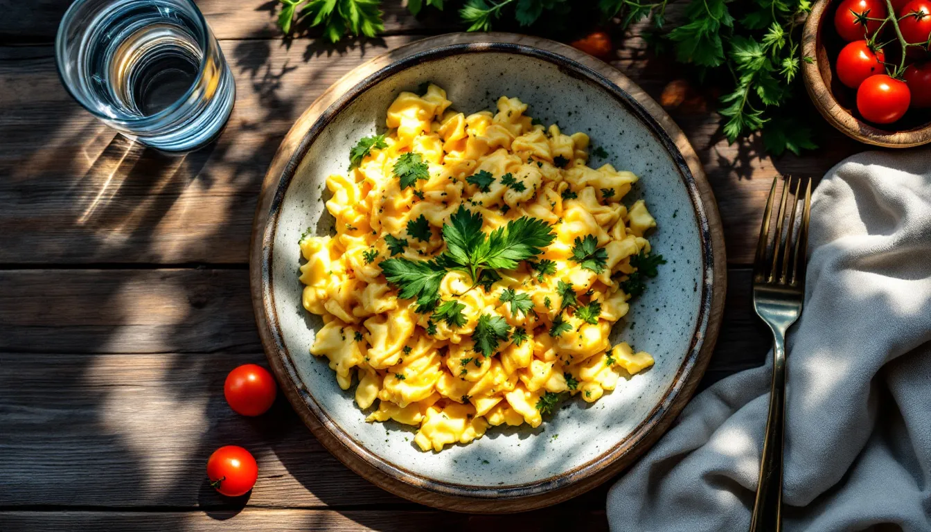 Représenatation de préparation œufs rapide avant entraînement musculation