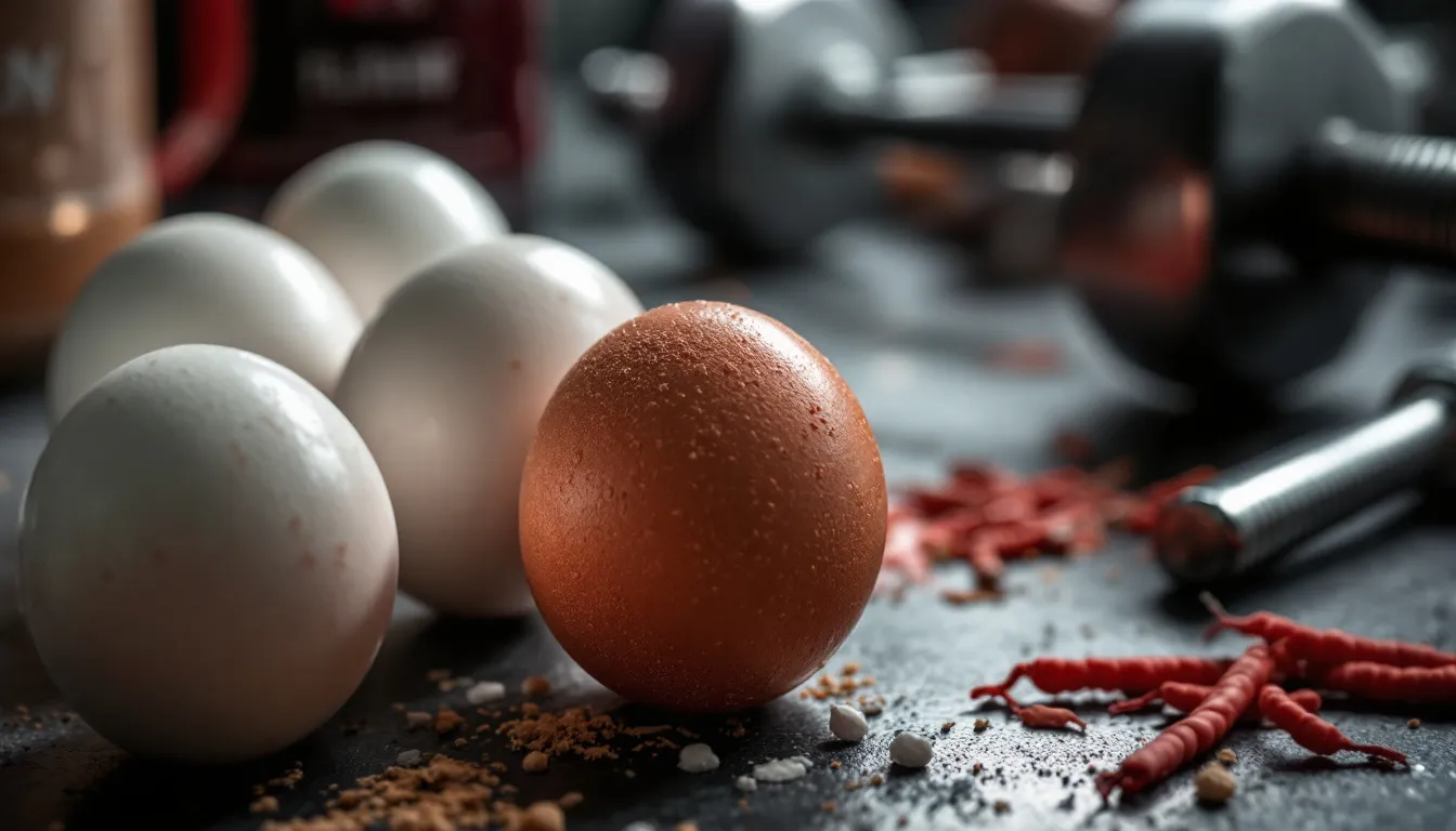 Représenatation de œufs contaminés par la salmonelle et musculation risques