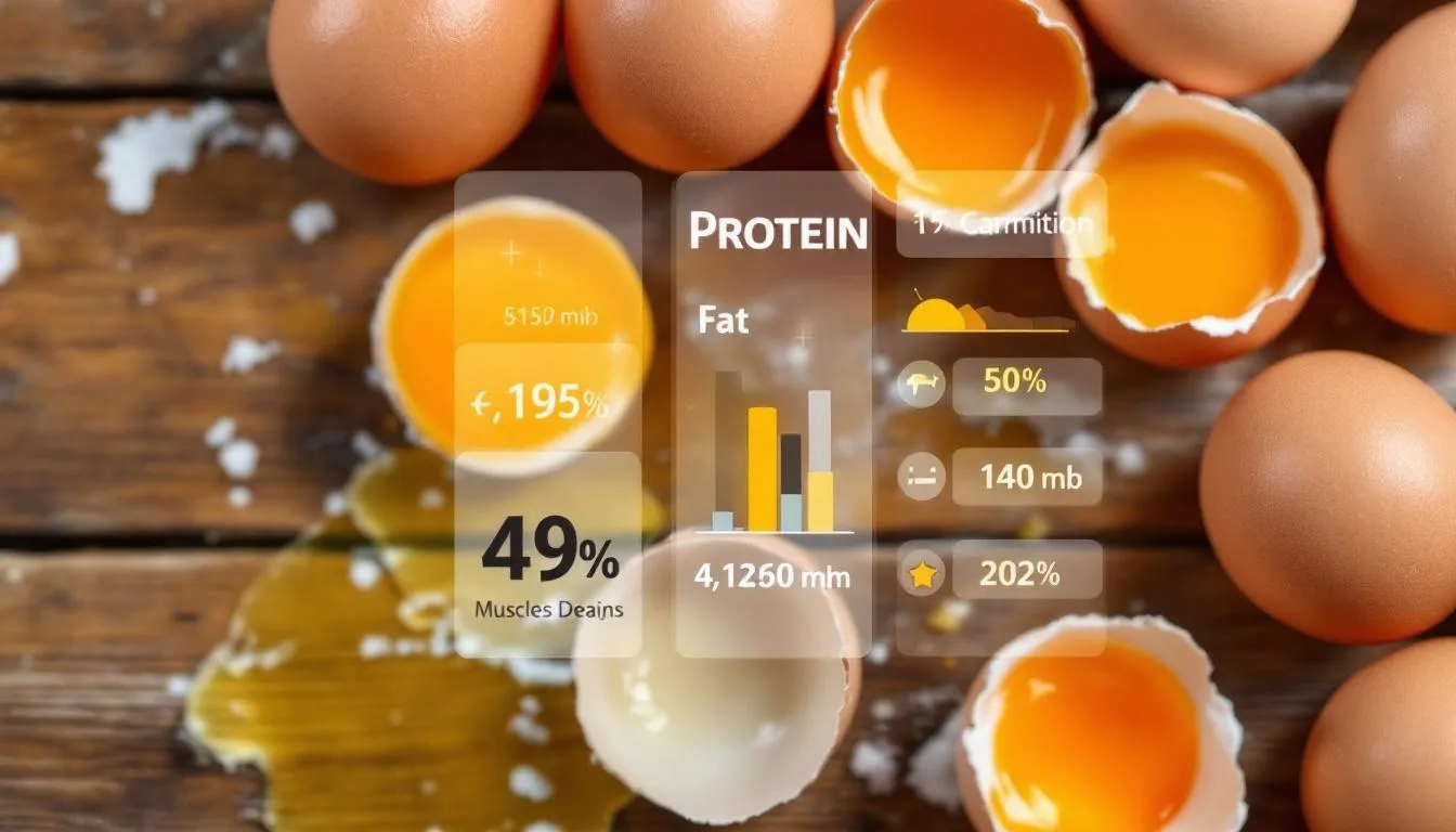 Représenatation de comment calculer les macros des oeufs pour la musculation