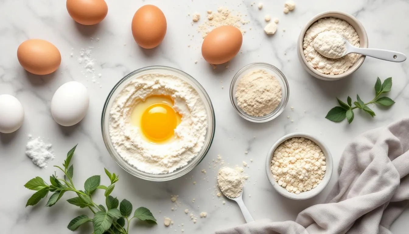 Représenatation de comparatif : oeufs vs substituts d'oeufs pour la musculation