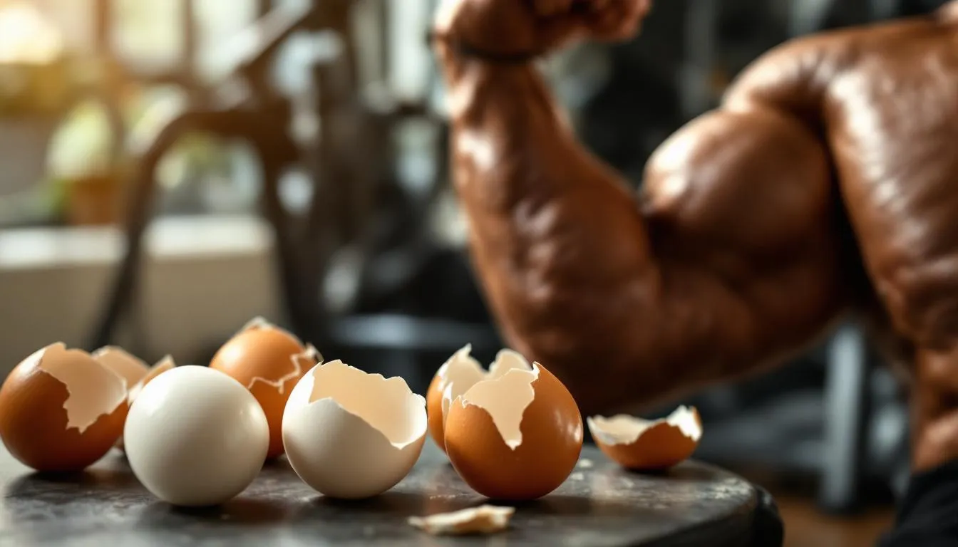 Représenatation de oeufs contre les crampes musculaires musculation