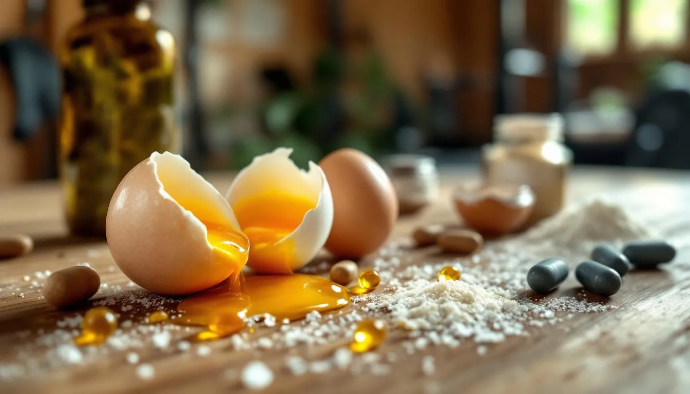 Représenatation de oeufs et minéraux musculation rôle dans la croissance musculaire