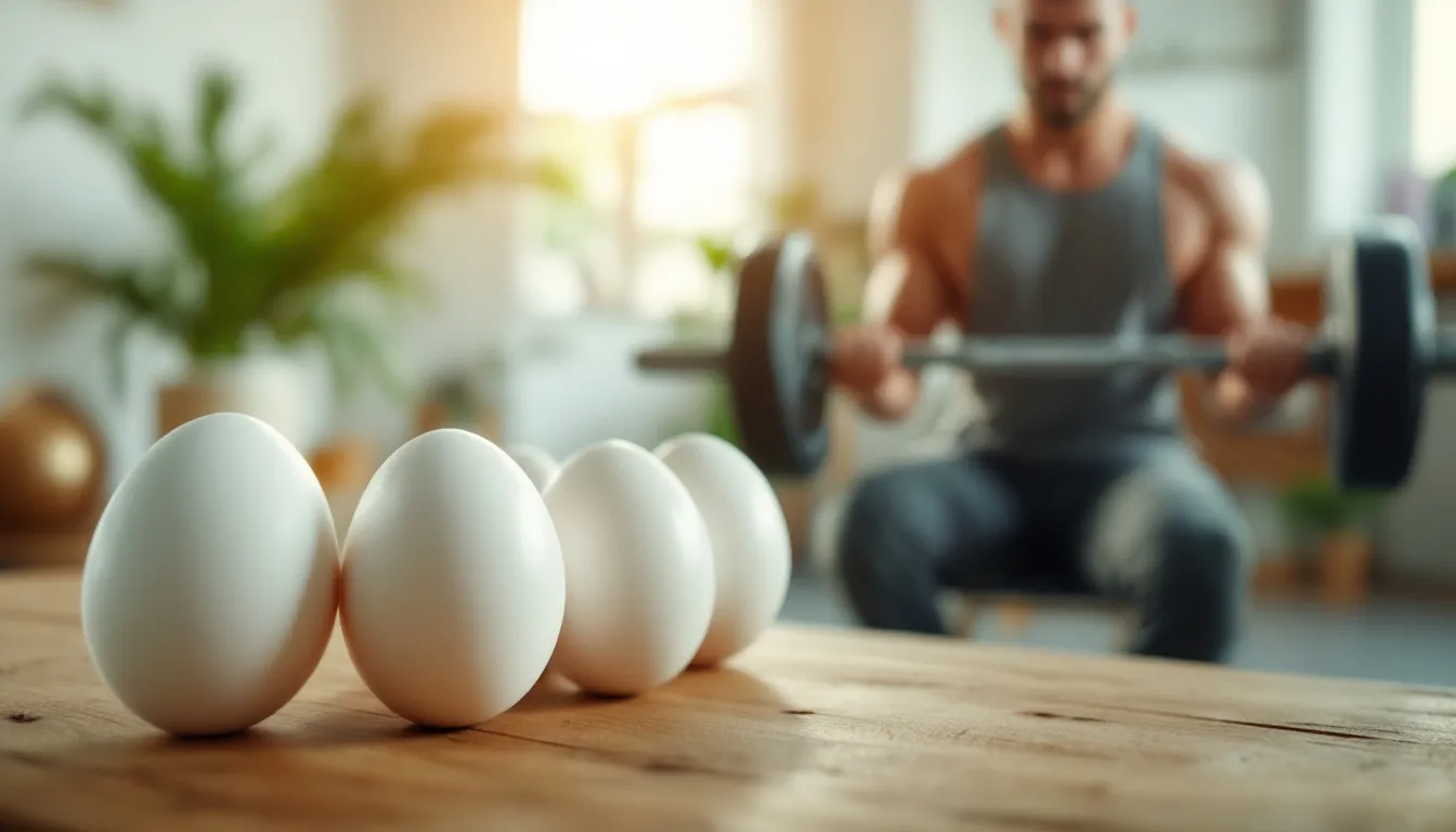 Représenatation de oeufs et réduction du stress musculation performance