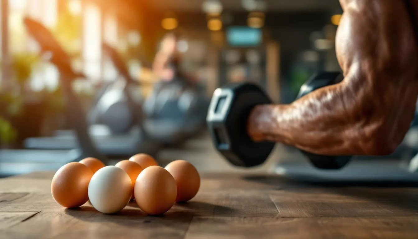 Représenatation de oeufs et santé des articulations musculation