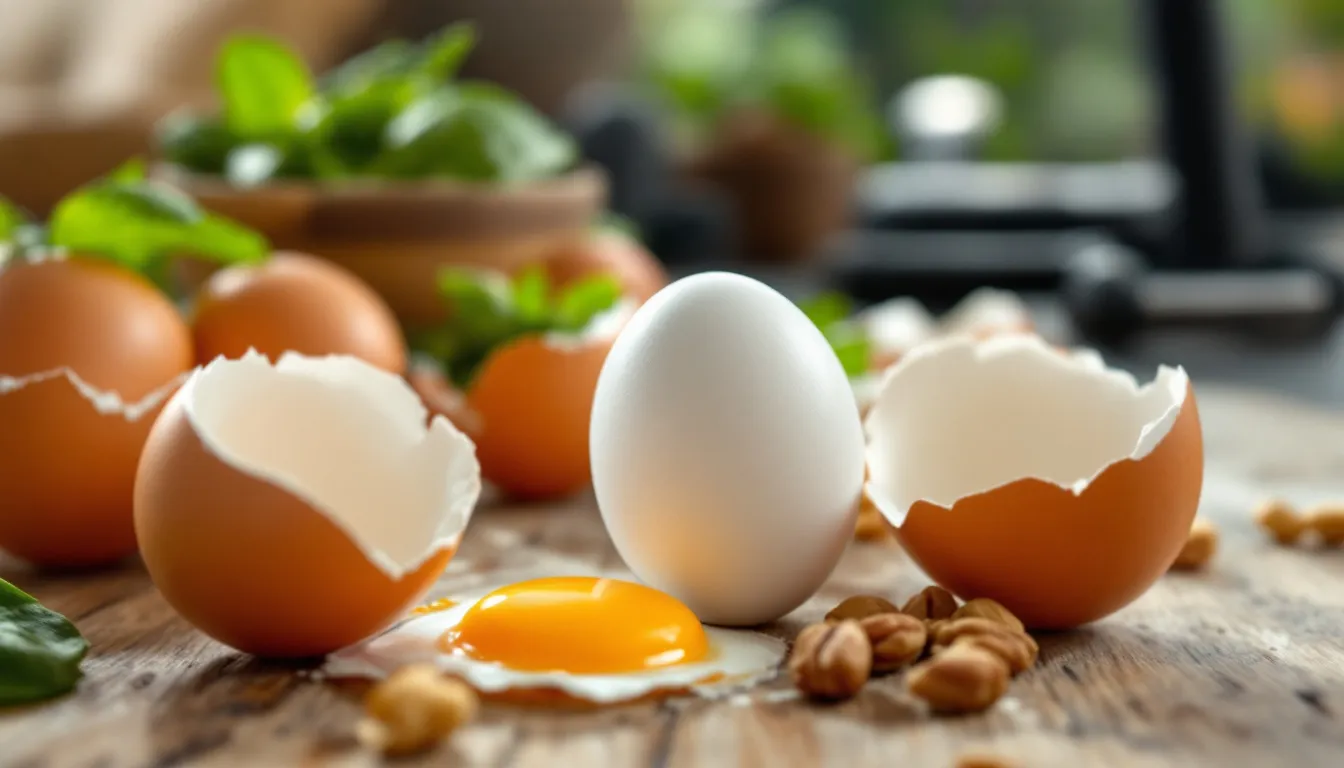 Représenatation de oeufs pour prévenir les blessures musculaires