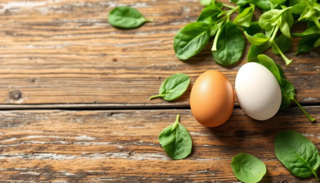 Représenatation de difference nutritionnelle entre oeufs blancs et oeufs bruns sport