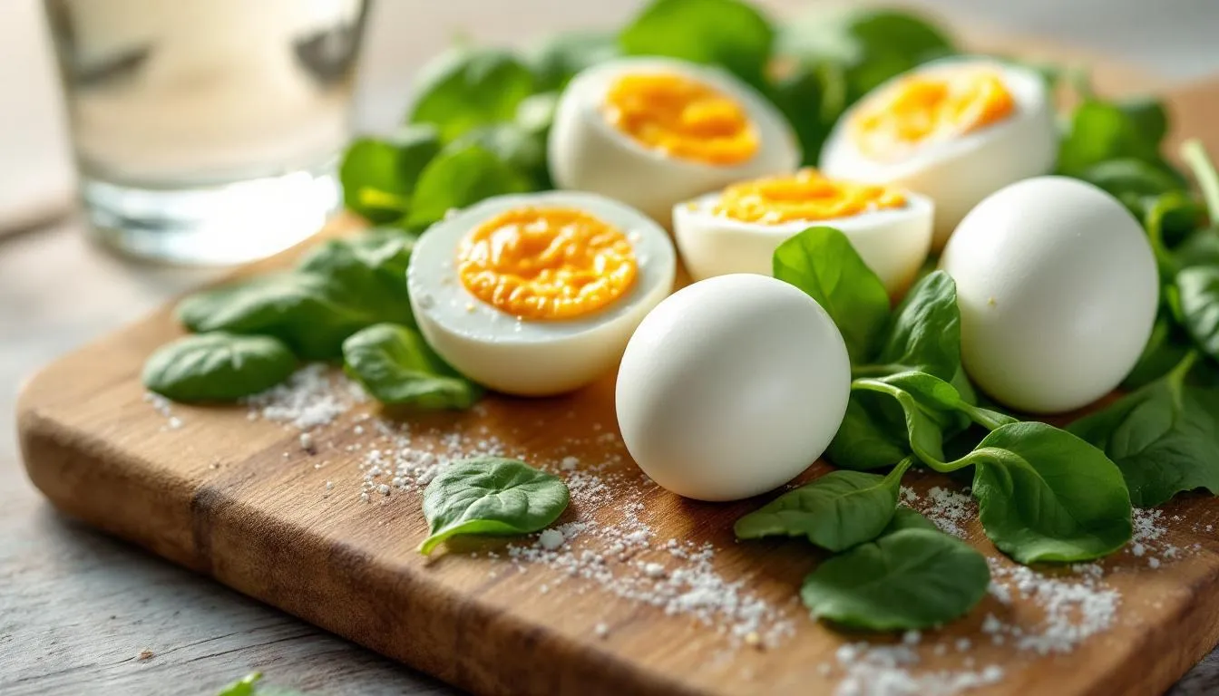 Représenatation de oeufs durs, musculation et digestion lente