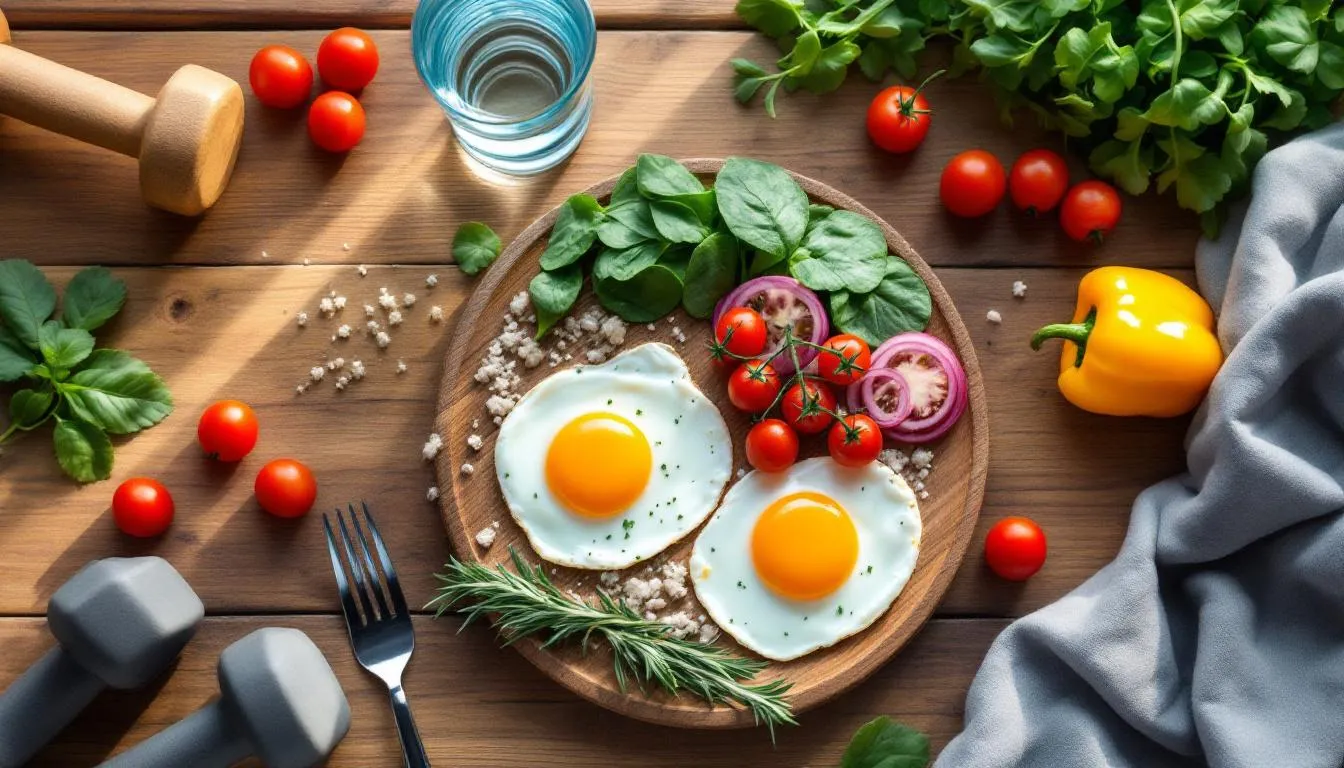 Représenatation de oeufs et perte de poids programme musculation