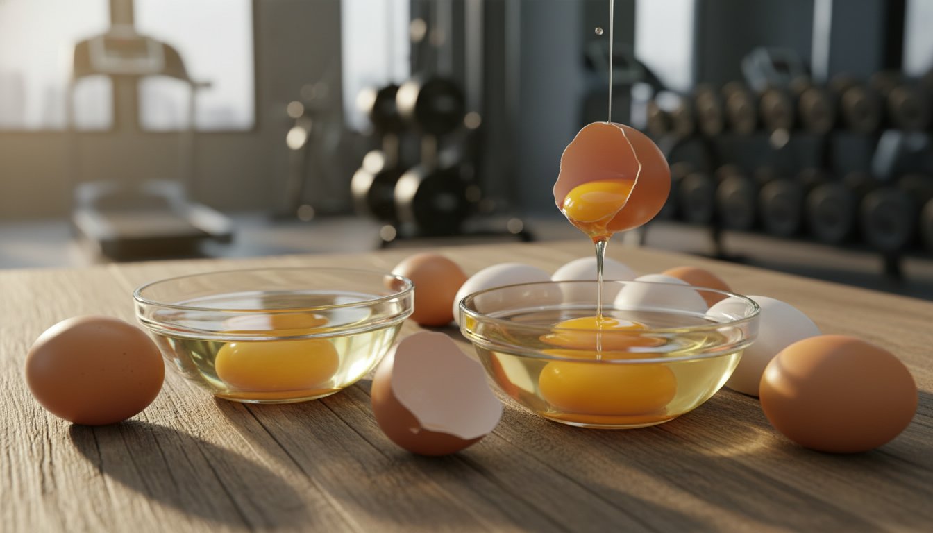 Représenatation de oeufs pour la construction musculaire maigre