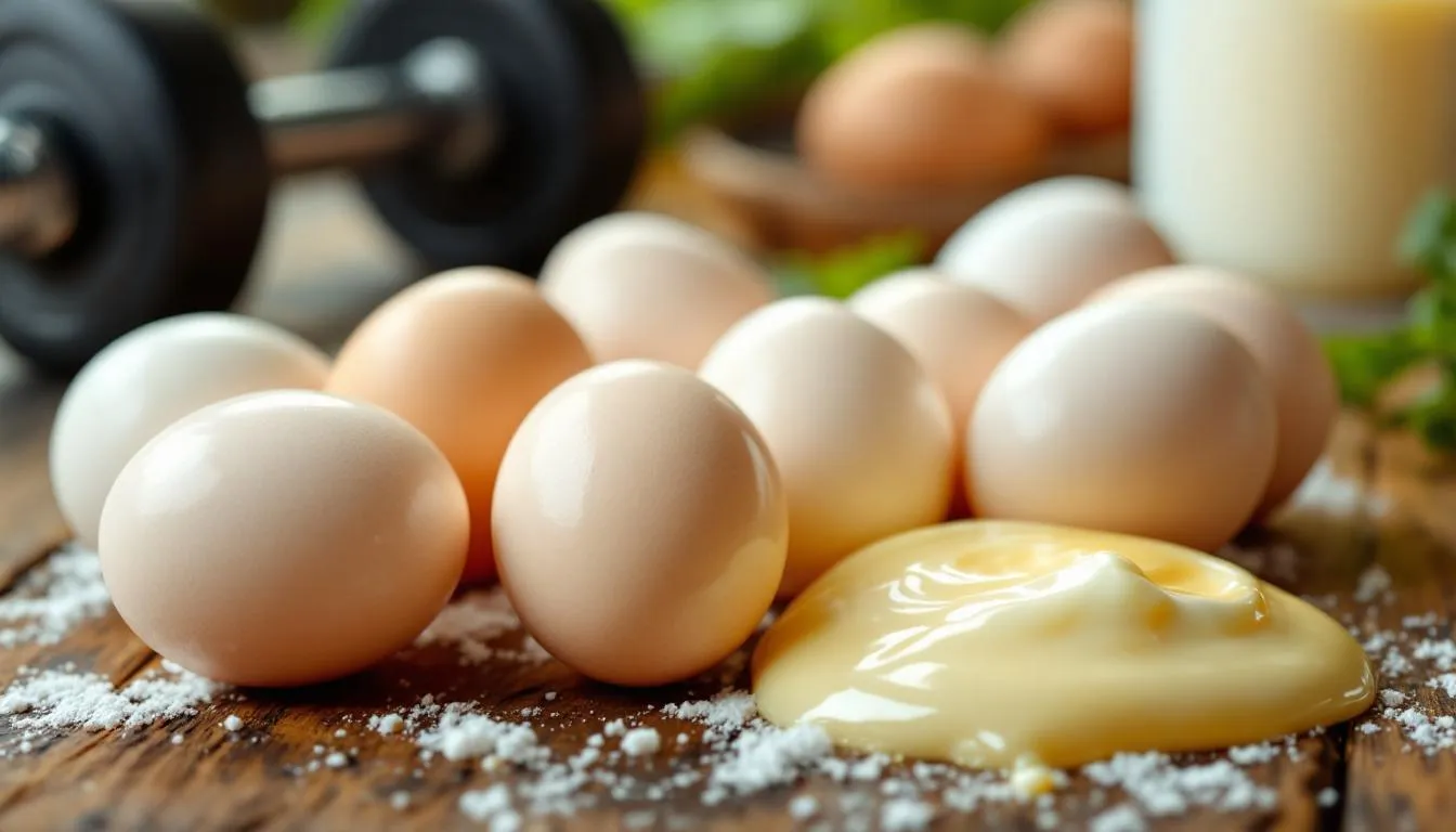 Représenatation de oeufs source de créatine musculation